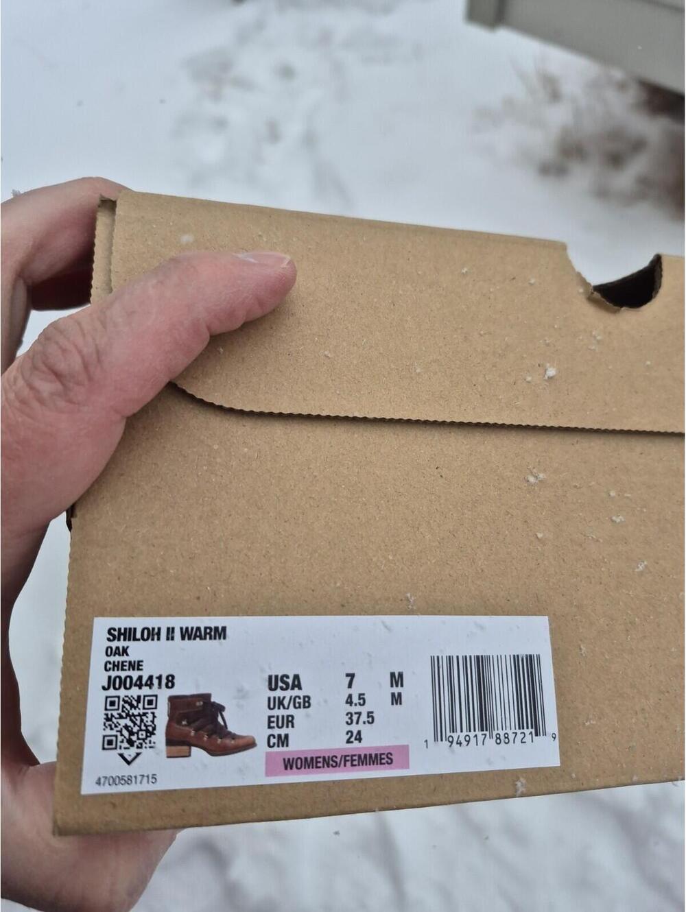 Merrell Shiloh II Lace Boot for Women Size 7 Leather Brown New with Box Snow - Picture 6 of 6